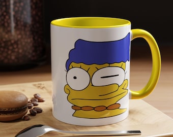 Taza divertida de Marge Simpson, taza de café con personaje de dibujos animados