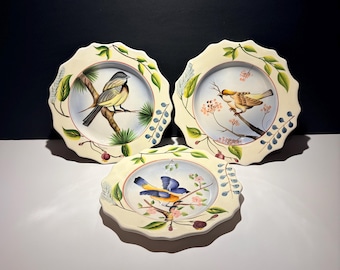 Vintage Home Interiors and Gifts Decorative Songbird Plates
