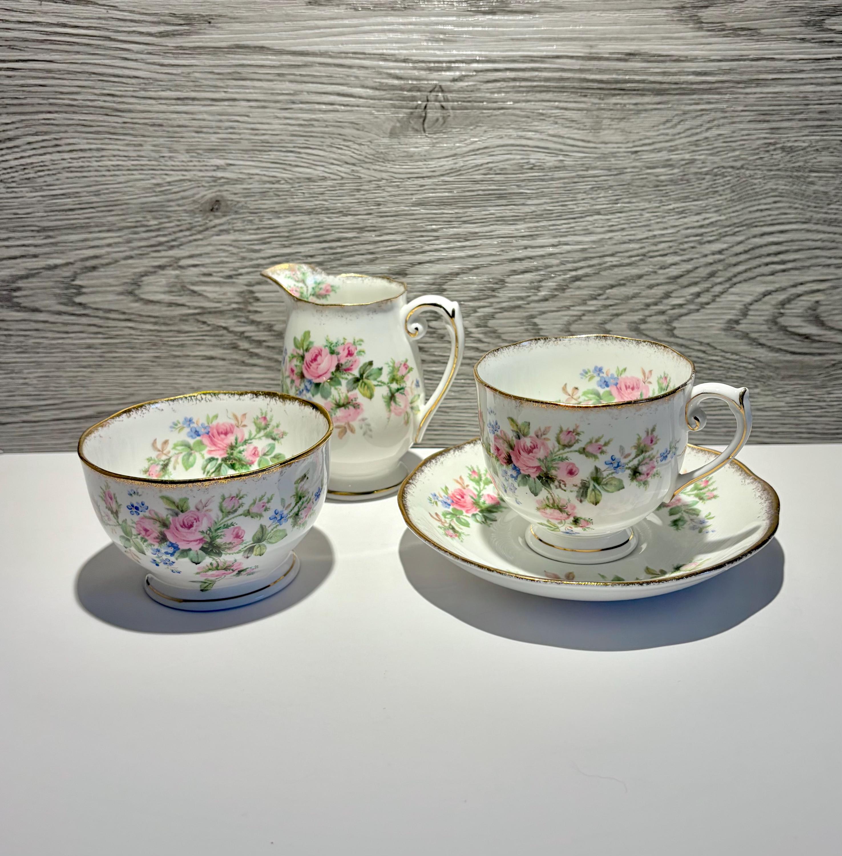 Roslyn Moss Rose China - Etsy