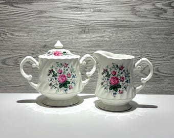 Vintage Woods&Sons "Briar Rose" Sugar Bowl And Creamer Set *Not sold individually