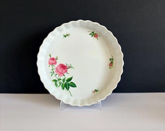 Vintage Christineholm Rose Quiche/Pie Plate