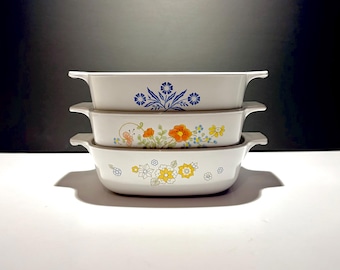 Vintage Corningware Casserole Dishes