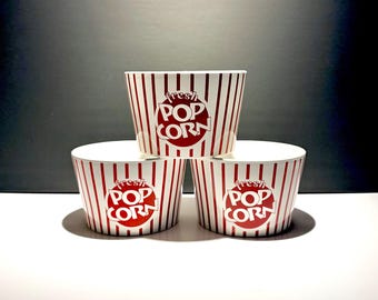 Vintage WCL "Fresh Popcorn" Ceramic Bowls