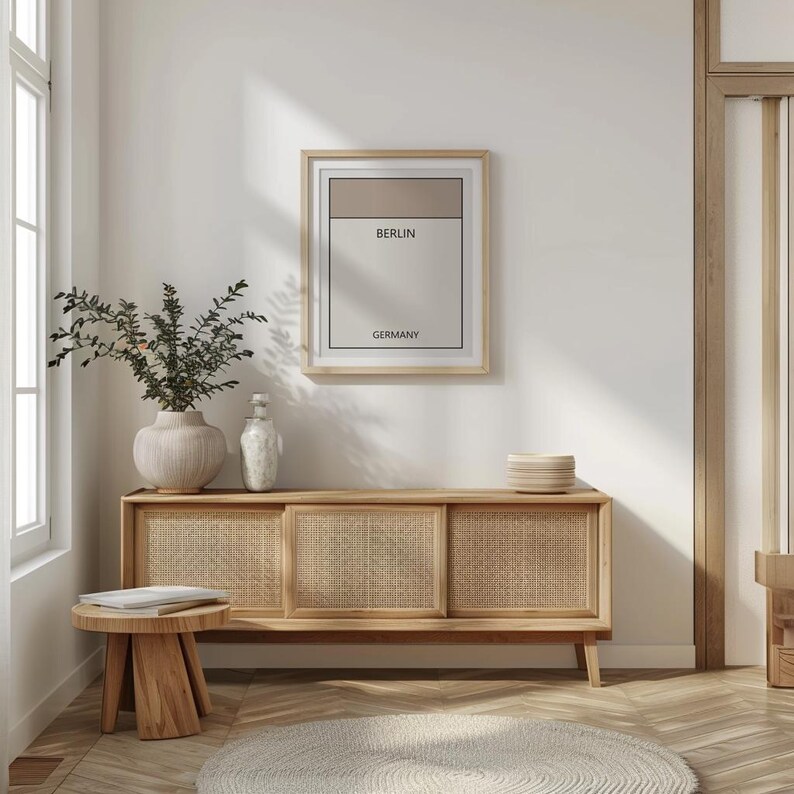 Berlin Germany Mink Digital Download Wall Art | City Typography Print ...