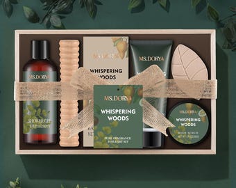 Whispering Woods Spa Gift Set, Self-Care Relaxation Sleep Set