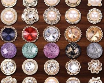 30 PCS No Sew Pearl Brooch Buttons, Reusable Invisible Shirt Fasteners