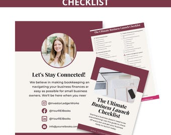 Business Launch Checklist Template | Editable Startup Planner (Canva)