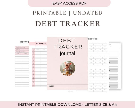 Debt Payoff Tracker | Snowball & Avalanche Method (Printable PDF)