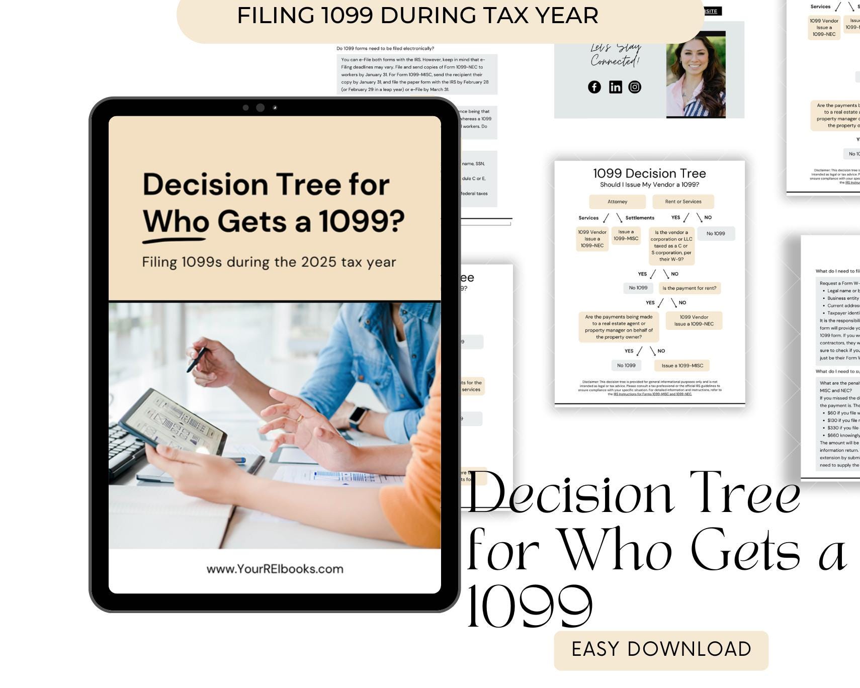 1099 Decision Tree Flowchart | 2025 Tax Year Filing Guide (PDF Download ...