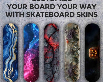 Skateboard Deck Skin – Vinyl Wrap for Skateboards, Durable Board Decal, Skateboard Art by DeepSkate