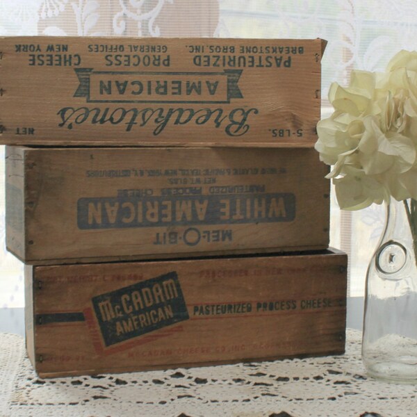 Custom Listing for Danielle/Vintage Cheese Box