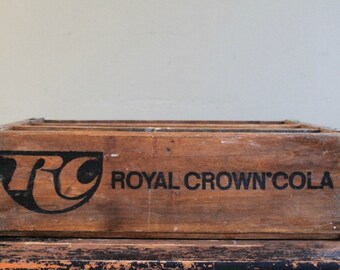 Vintage Wood RC Royal Crown Cola Crate