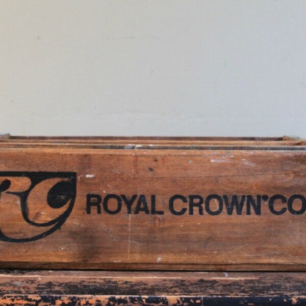 Vintage Wood RC Royal Crown Cola Crate