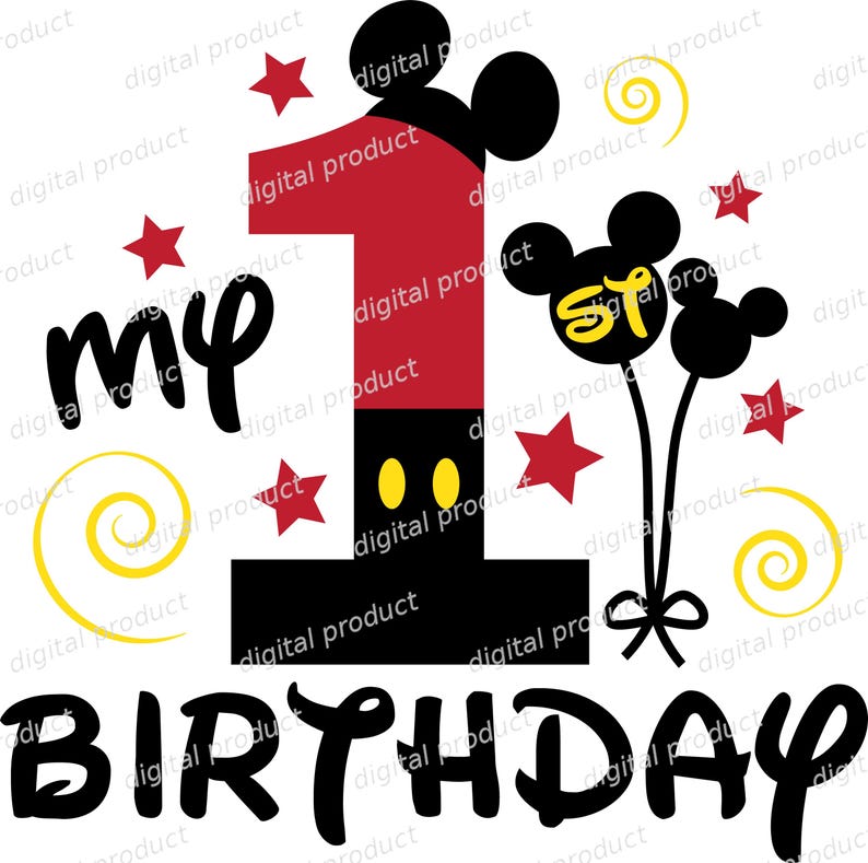 Micky Maus PNG, Micky Sublimationsdesign, Disney Micky Maus Clipart, Micky Maus DTF Transfer, Micky Maus Shirt digitaler Download Bild 1