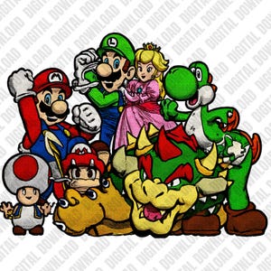 Super mario clipart, super mario png, Mario Png, splash design, transparent design, instant download