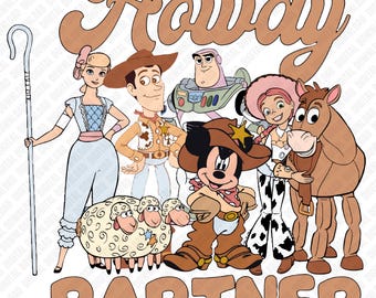 Hola, socio digital, Disney Toy Story PNG, Mickey Mouse Cowboy