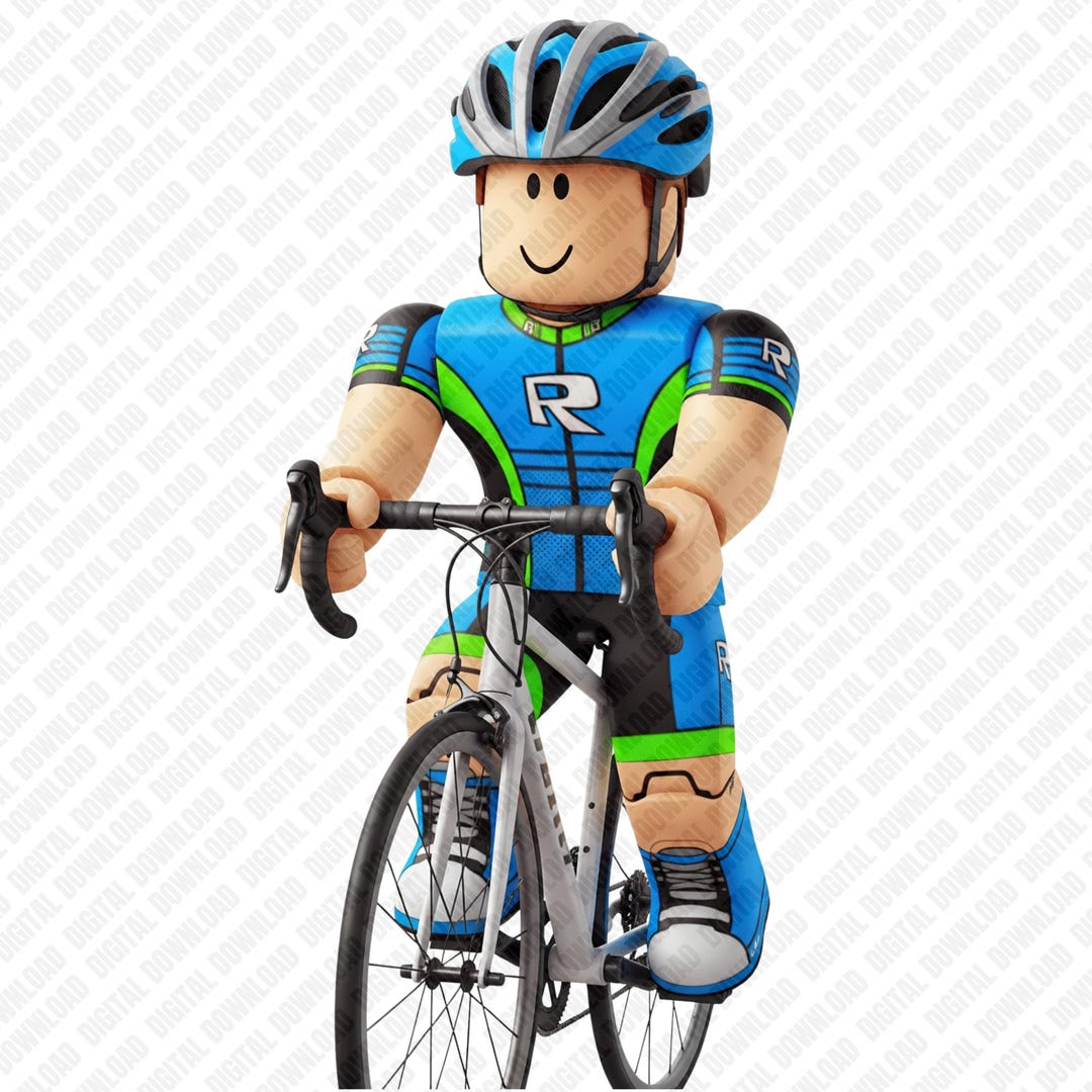 Roblox Cycling PNG | Noob Bicycle Rider Design | Apparel Print File - Etsy