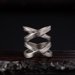 Wide Wrap Ring-Sterling Silver Wrap Ring-Silver Wraparound Ring-Silver Wide Ring