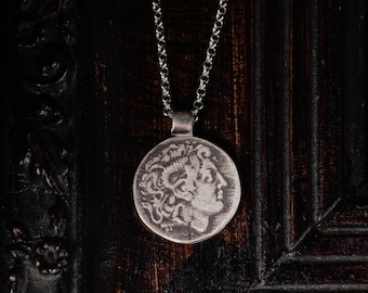 Alexander the Great Coin Pendant-Men's Pendant-Ancient Greek Replica Coin Pendant-Men's Jewelry-Unisex Gifts