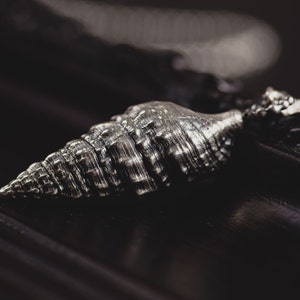 Long Seashell Pendant-Sterling Silver Sea shell Necklace-Nautical Pendant-Seashell Jewellery-Chic Summer Jewellery-Beach Jewellery