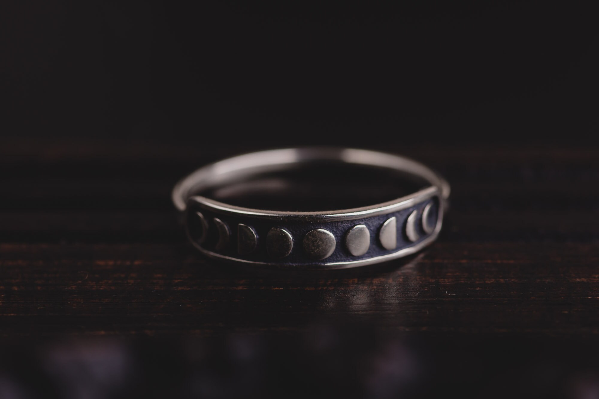 Silver Moon Rings Sterling Silver Moon Phases Ring-lunar Jewellery-gothic Rings-witchy ...