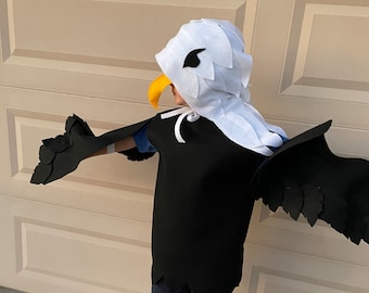 Custom Bald Eagle Felt Kids Adult costume