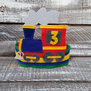 Birthday Train Headband Hat image 2