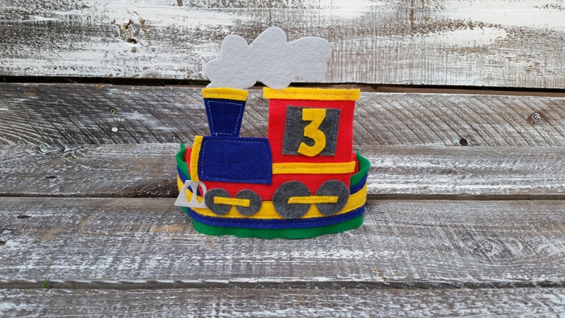 Birthday Train Headband Hat image 2