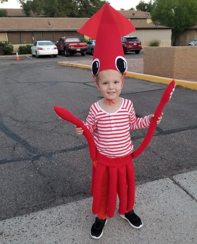 Childrens Colossal Squid Costume Dress up Halloween Etsy