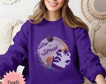 Bluza unisex Star Light z okrągłym dekoltem, bluza Celestial, sweter Mystical Moon, bluza Astrology, sweter Space, sweter Aesthetic