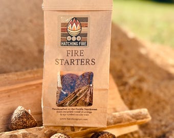 Handmade Fire Hatchers - Bag of 5