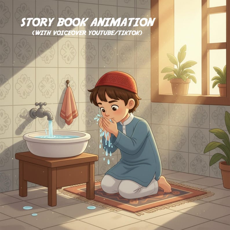 Islamic Children's Book Illustration Service | Custom Storybook Page ...