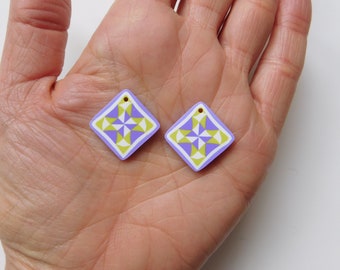 quilt block squares for earrings