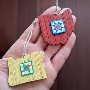 Made to order State Barn Quilt Ornaments image 6