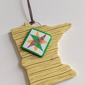 Made to order State Barn Quilt Ornaments image 3