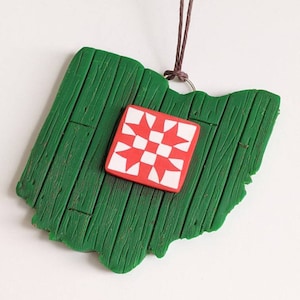 Made to order State Barn Quilt Ornaments image 2