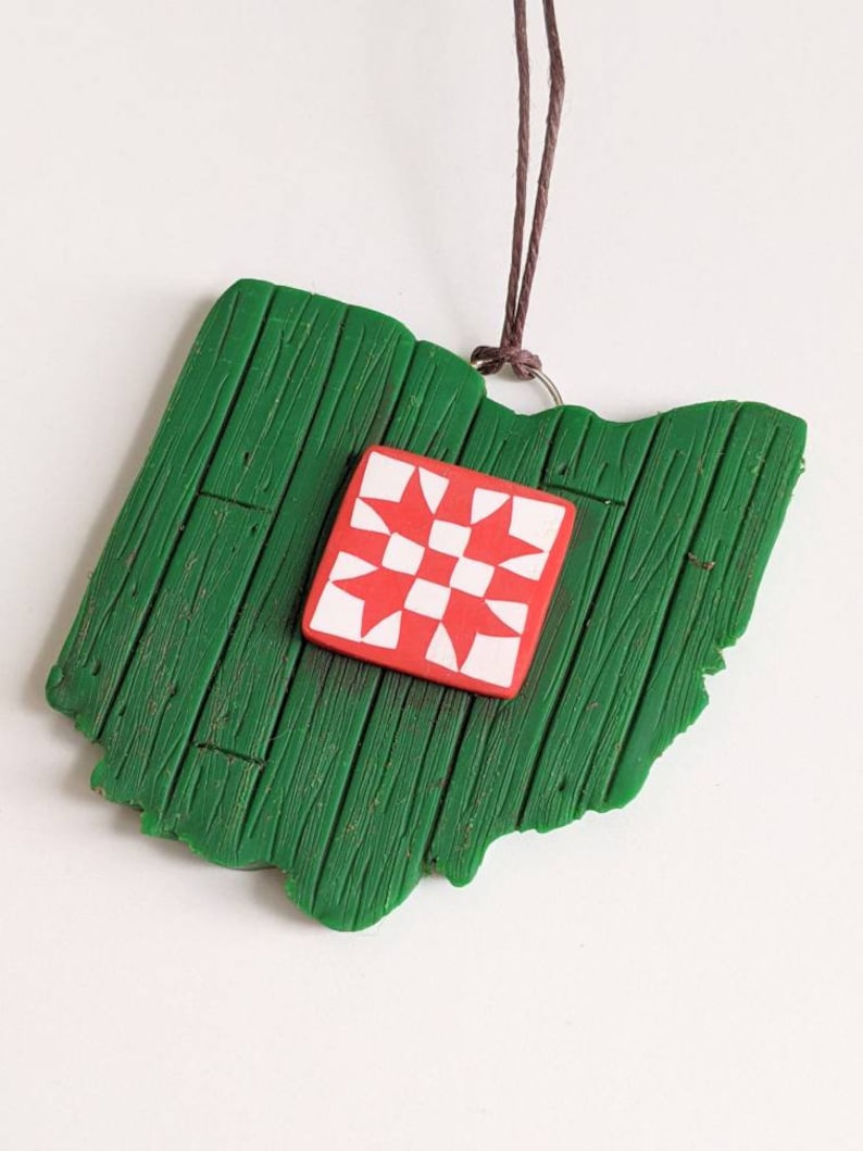 Made to order State Barn Quilt Ornaments image 2