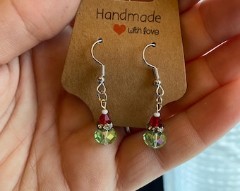 Pendientes inspirados en el Grinch