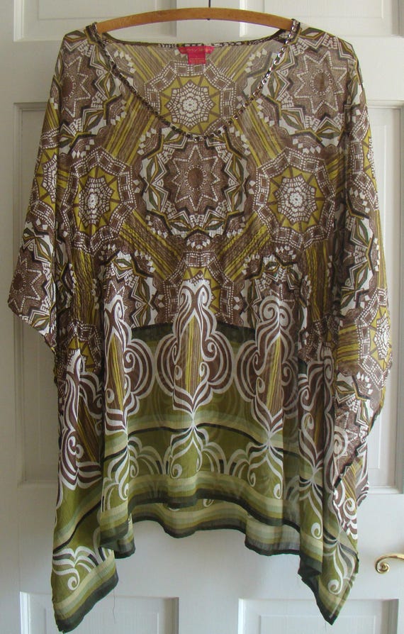 Vintage Patterned Translucent Tunic by Sunny Leigh - image 1