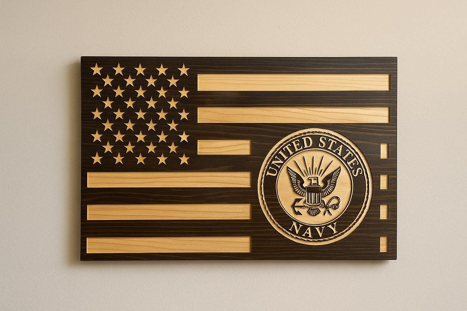 U.S. Navy Wooden Flag - Etsy