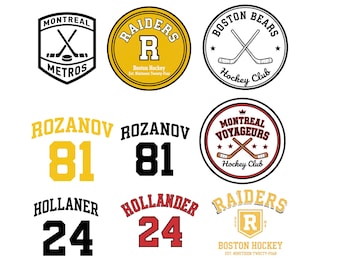 Paquete PNG de rivalidad acalorada, Hollander Rozanov PNG, 24 y 81 PNG, camiseta de rivalidad acalorada, romance de hockey, diseños de sublimación de camisetas queer