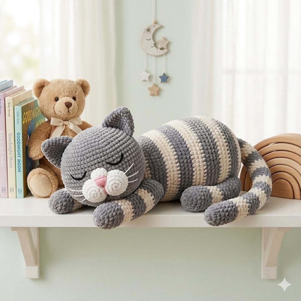 いっしょにおでかけ♪ぱっつん前髪グレー×白猫さんのあみぐるみ あみぐるみ猫 - Etsy 日本