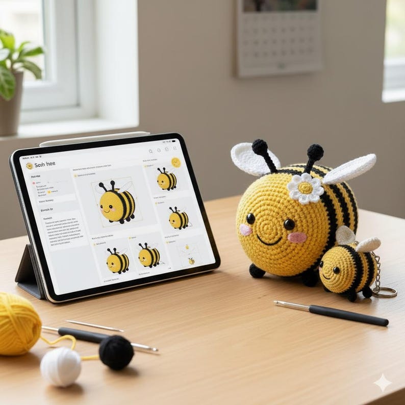 Bee Crochet Pattern PDF Beginner | Bumblebee Amigurumi Pattern Easy No ...