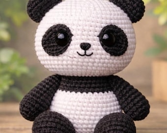 Panda Crochet Pattern PDF, Red Panda  Crochet Pattern, Teddy Bear Crochet Pattern, Cute Panda Plush Toy Pattern, Animal Amigurumi Pattern