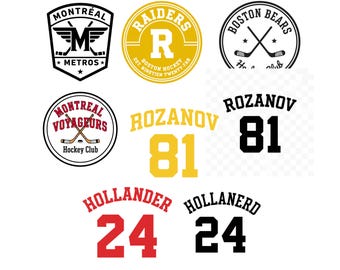 Heated Rivalry PNG, Heated Rivalry Shirt Design, Ilya Rozanov 81 and Shane Hollander 24, Hollander Rozanov Hockey Romance PNG, 24 and 81 PNG