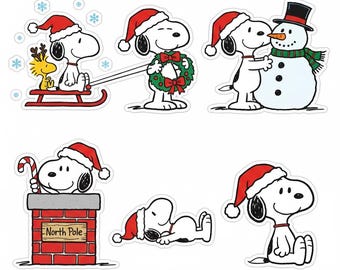 Snoopy Christmas PNG Bundle, Charlie Brown & Woodstock Holiday Clipart, Cute Peanuts Cartoon Dog Png, Winter Snoopy Designs, Christmas Png