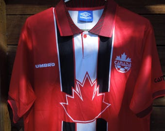 Canadian National Team soccer jersey, XL, Umbro, 1998 home edition