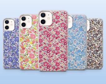 Small Flower Phone Case Flowery Floral Cover for iPhone17Pro 16 15, 14, 13, 12, Samsung S25, S24, S23Fe, S22 A16 A26, A56 Pixel 10 9Pro