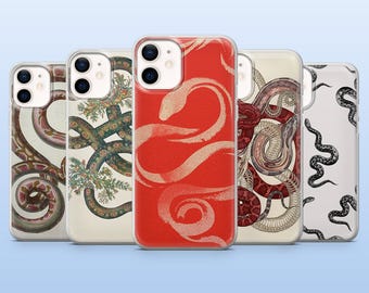 Snake Phone Case Snakeskin Serpent Cover for iPhone17Pro, 16, 15, 14, 13, 12, Samsung S25, S24, S23Fe, S22 A16 A26, A56 Pixel 10, 9Pro