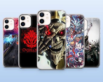 Overlord Coque de portable Ainz Aureole pour iPhone 17Pro, 16, 15, 14, 13, 12, Samsung S25, S24, S23Fe, S22, A16, A26, A56, Pixel 10, 9Pro